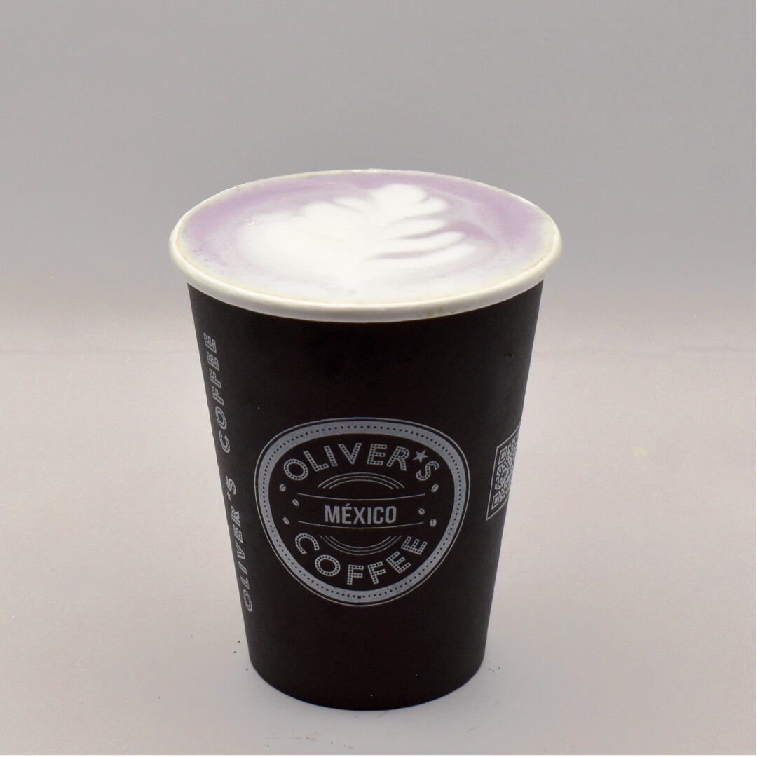 Taro Latte Caliente